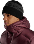 Montane Logo Cuffed Beanie Hat (Black) male