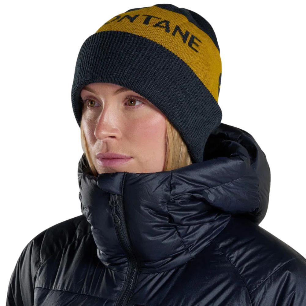 Montane Logo Cuffed Beanie Hat (Eclipse Blue) woman