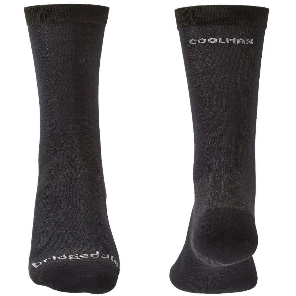 Bridgedale Men's Base Layer Coolmax Liner Twin Pack (Black) front back