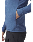 Rab Men's Nexus Full Zip Hoody (Denim) hand in pocket
