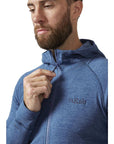 Rab Men's Nexus Full Zip Hoody (Denim) zipper