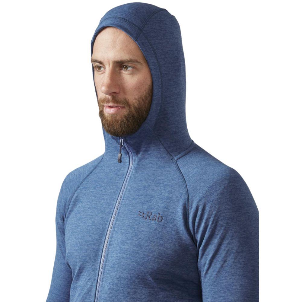 Rab Men&#39;s Nexus Full Zip Hoody (Denim) hood up