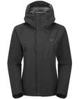 Rab Women's Downpour Waterproof Jacket (Black)