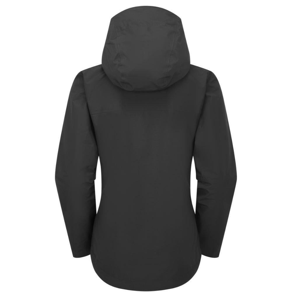 Rab Women's Downpour Waterproof Jacket (Black) back