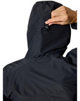 Rab Women's Downpour Waterproof Jacket (Black) pulley back
