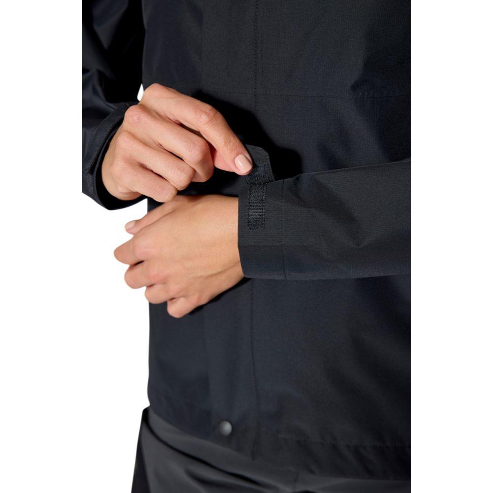 Rab Women&#39;s Downpour Waterproof Jacket (Black) strap