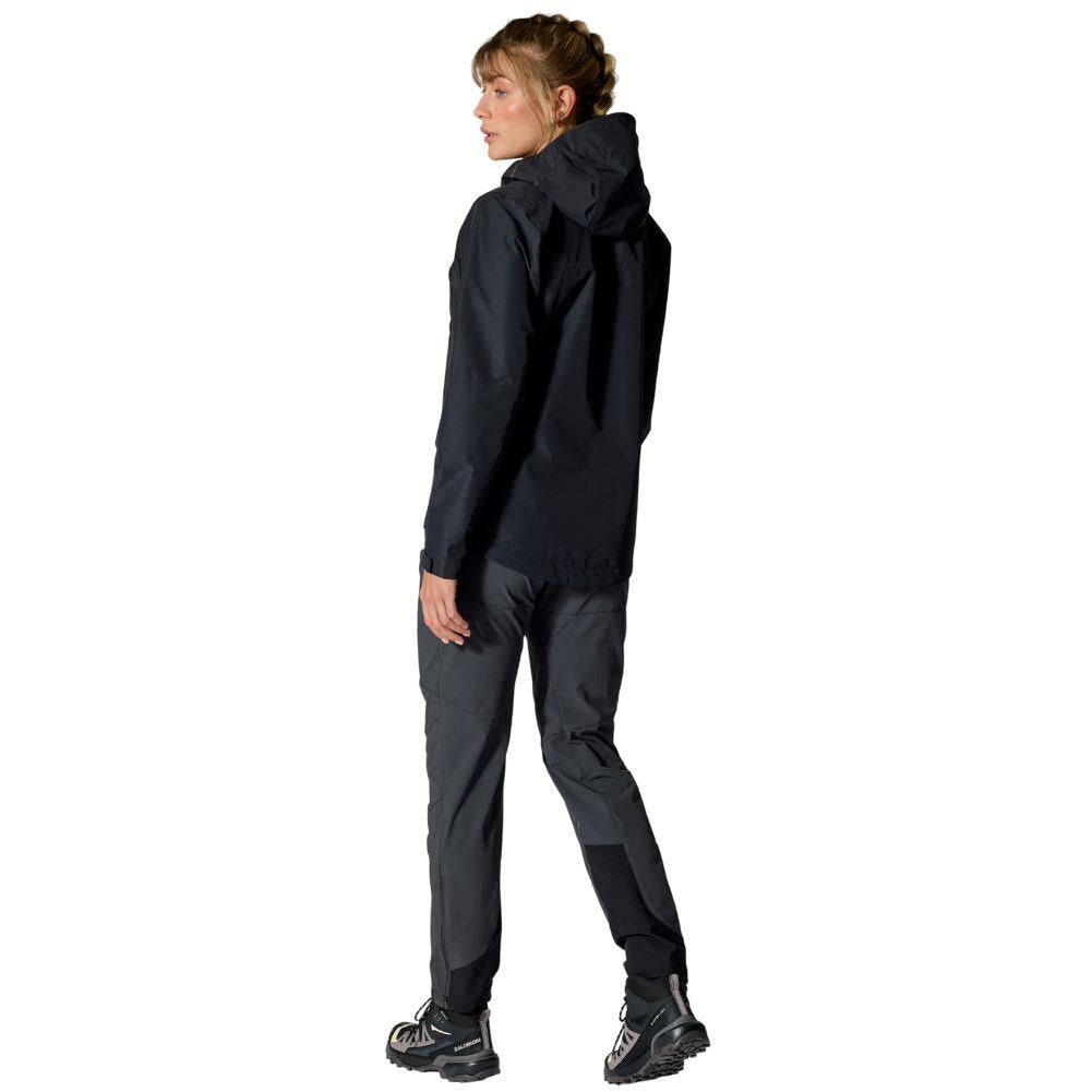 Rab Women&#39;s Downpour Waterproof Jacket (Black) walking away