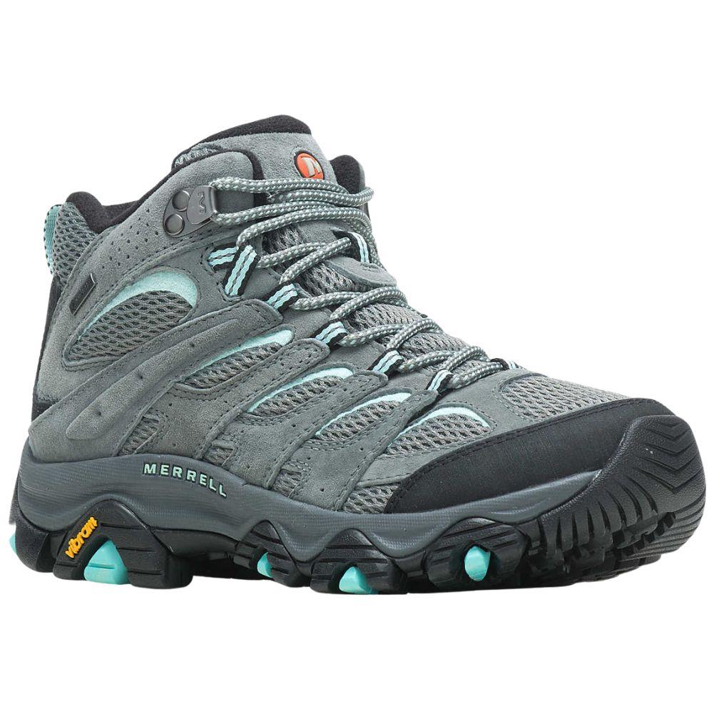 Merrell Women's Moab 3 Mid GORE-TEX Walking Shoes (Sedona Sage) angle front