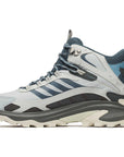 Merrell Men's Moab Speed 2 Mid GORE-TEX Walking Shoe (Calcite) left