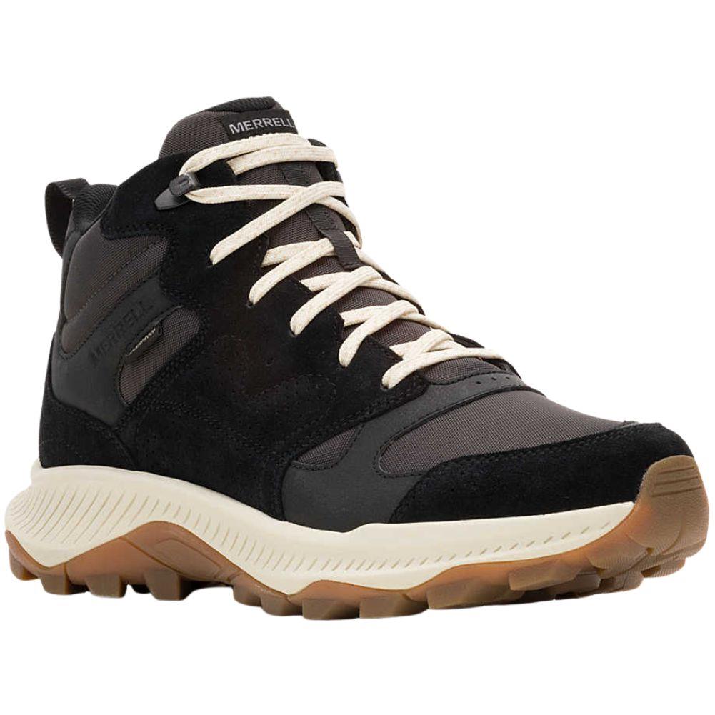 Merrell Men's Tempo Sol Mid Waterproof Walking Shoes (Coal) angle