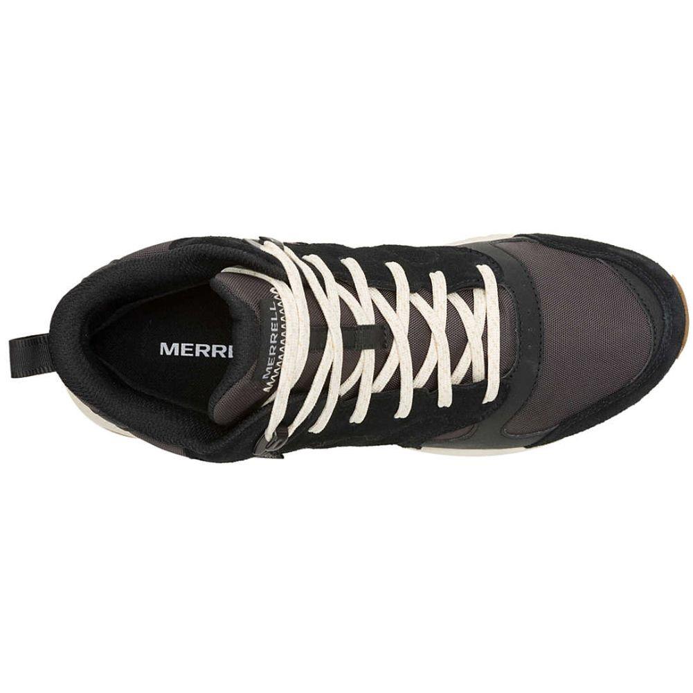 Merrell Men&#39;s Tempo Sol Mid Waterproof Walking Shoes (Coal) top view