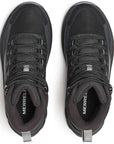Merrell Women's Thermo Chill 2 Mid Waterproof Walking Shoes (Black) top view