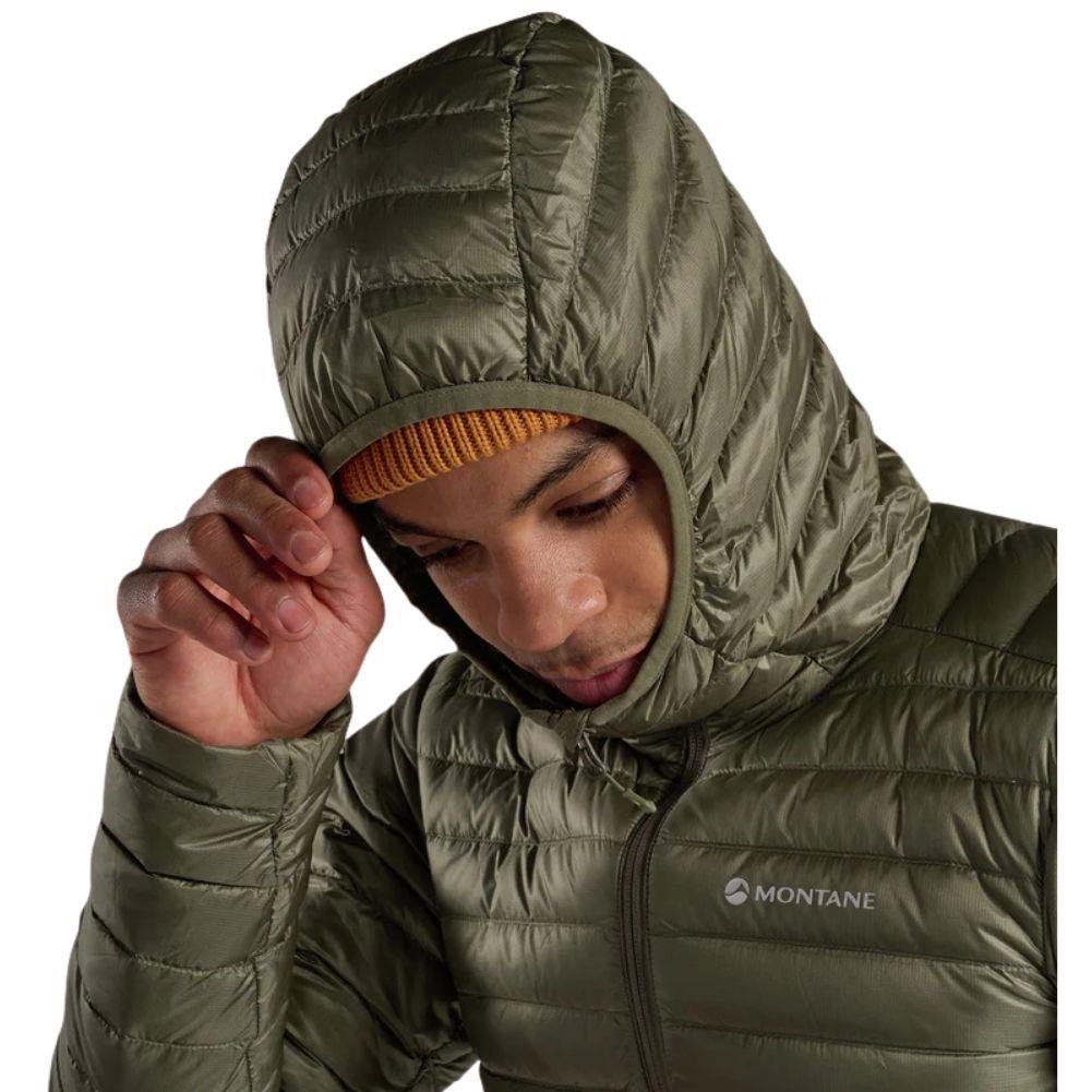 Montane Men&#39;s Anti Freeze Lite Hooded Down Jacket (Caper) hood up