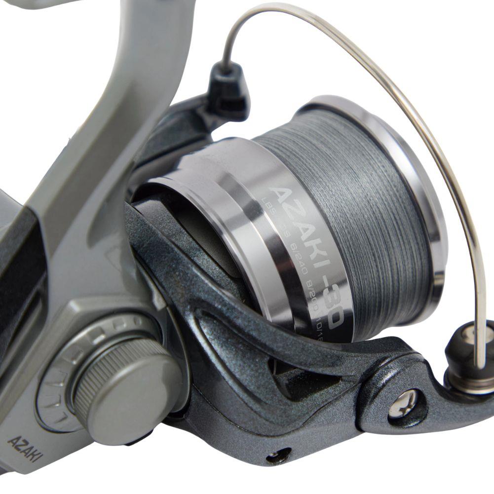 Okuma Azaki Braided With/Line Spinning Fishing Reel Close 