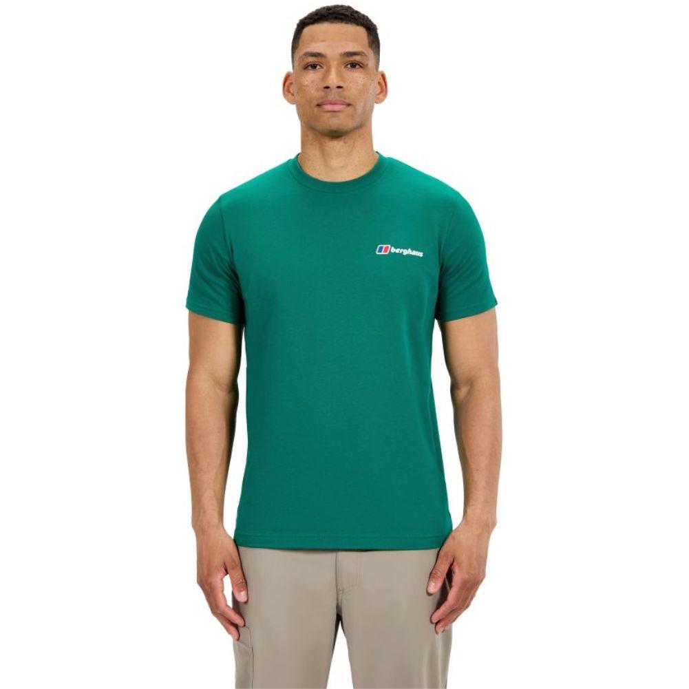 Berghaus Men's Front & Back Logo T-Shirt (Meadow Green) model front