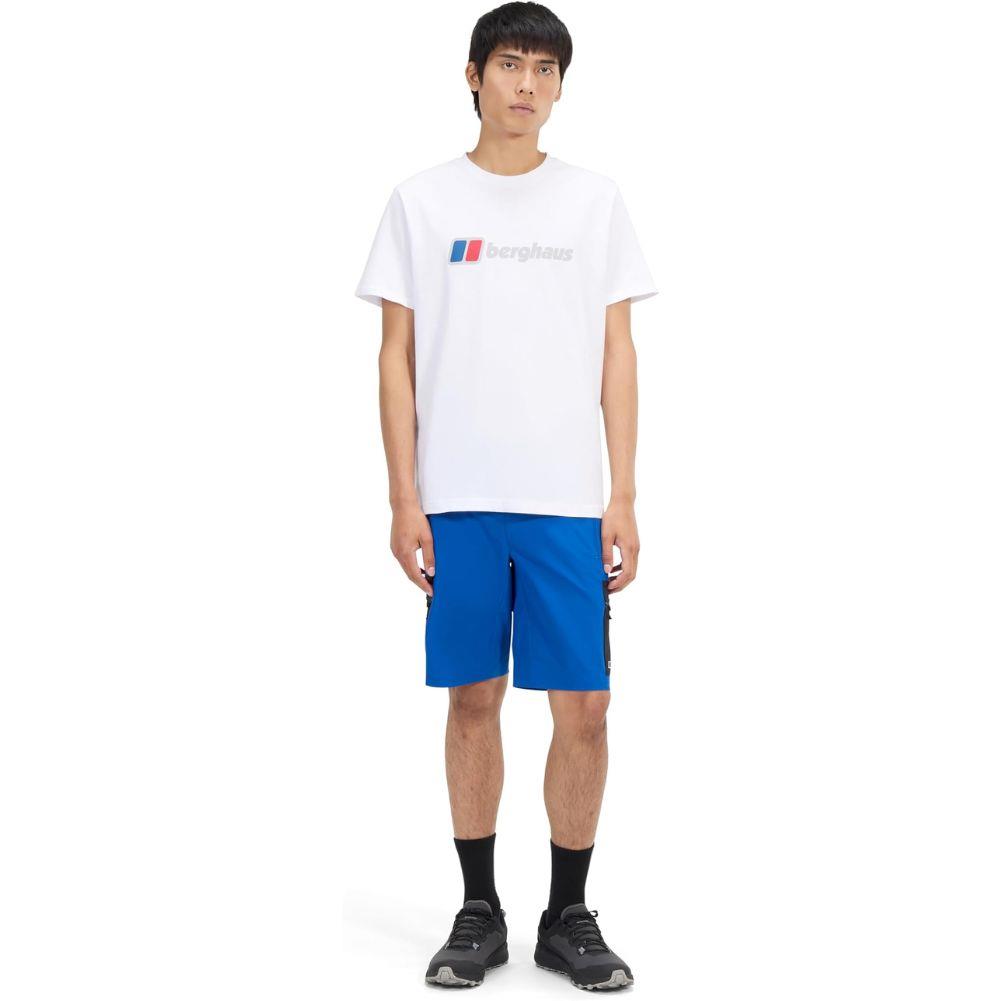 Berghaus Men's Class XL-Logo T-Shirt (White) modedl full body