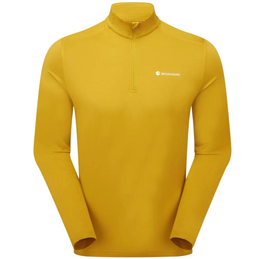Montane Men's Dart XT Thermal Zip Neck Long Sleeved Top (Ginkgo Gold)