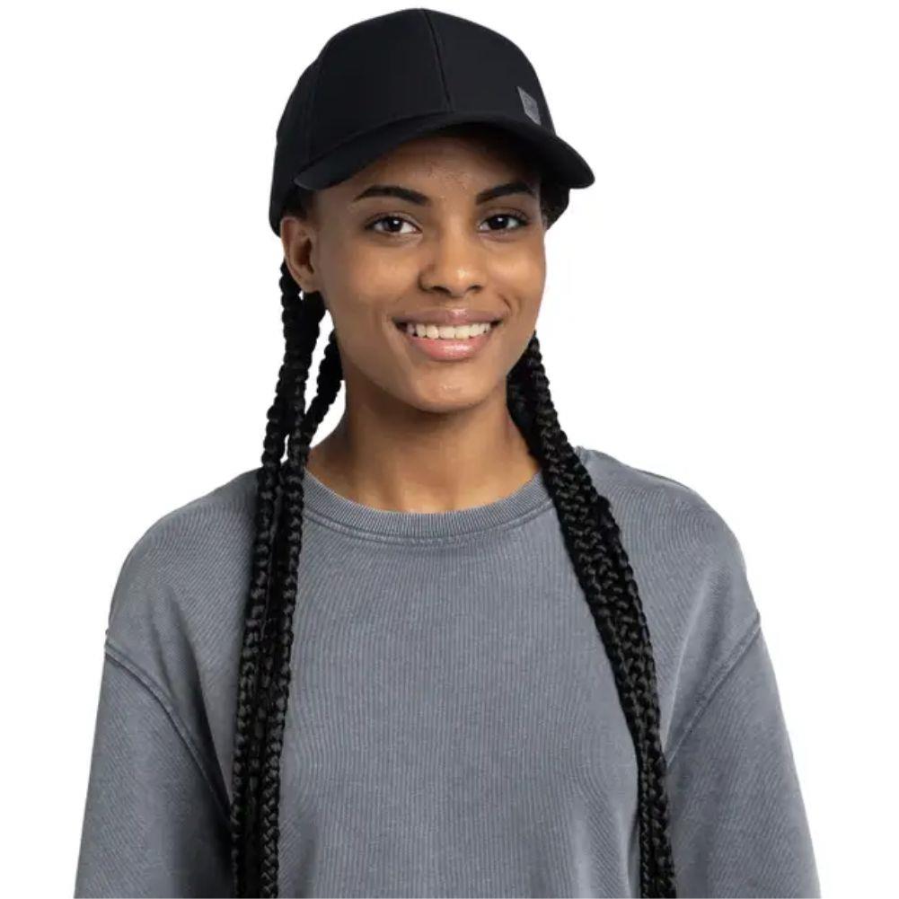Buff Summit Cap (Solid Black) model front