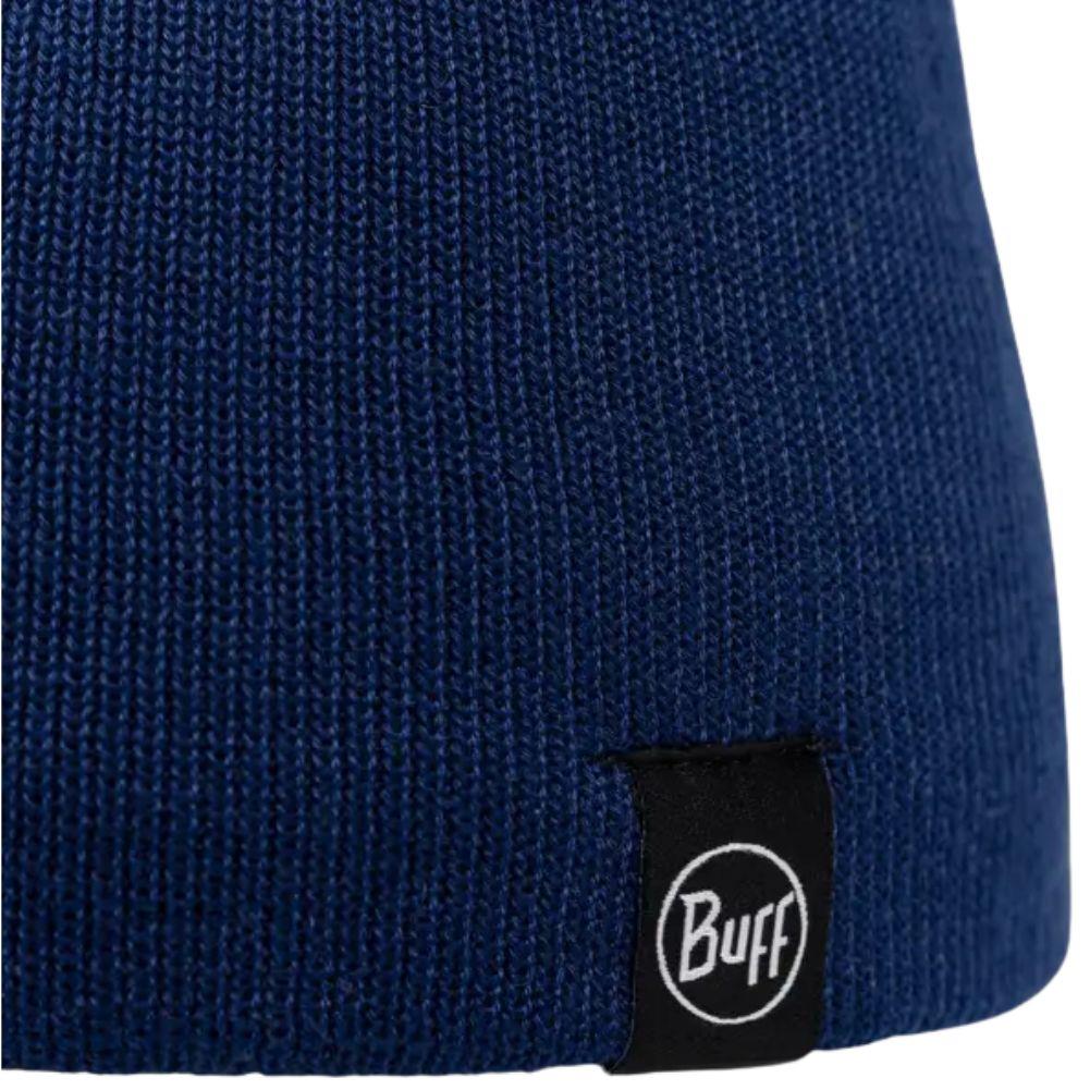 Buff Knitted & Polar Beanie (Lilon Short Midnight) close up