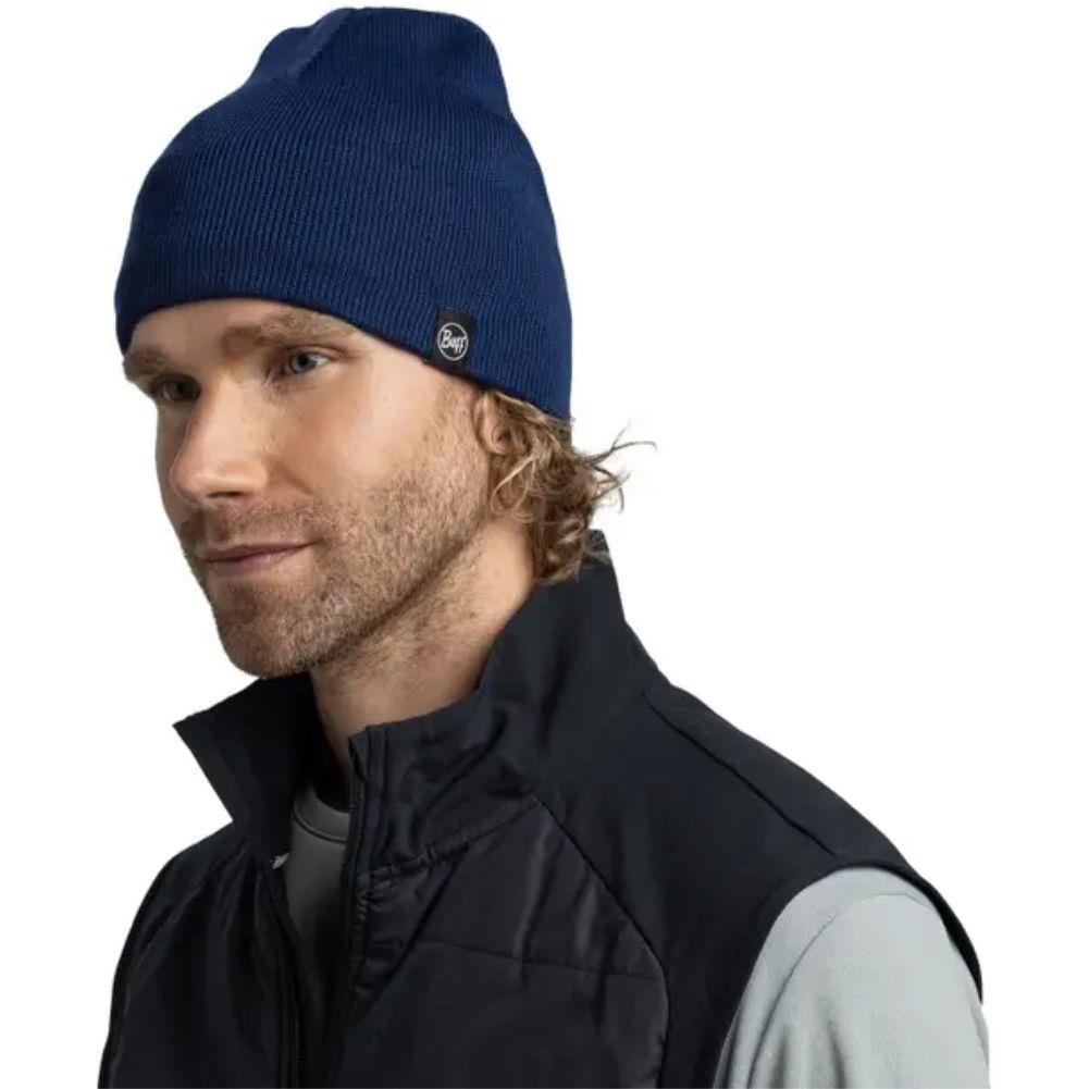 Buff Knitted &amp; Polar Beanie (Lilon Short Midnight) rigth angle
