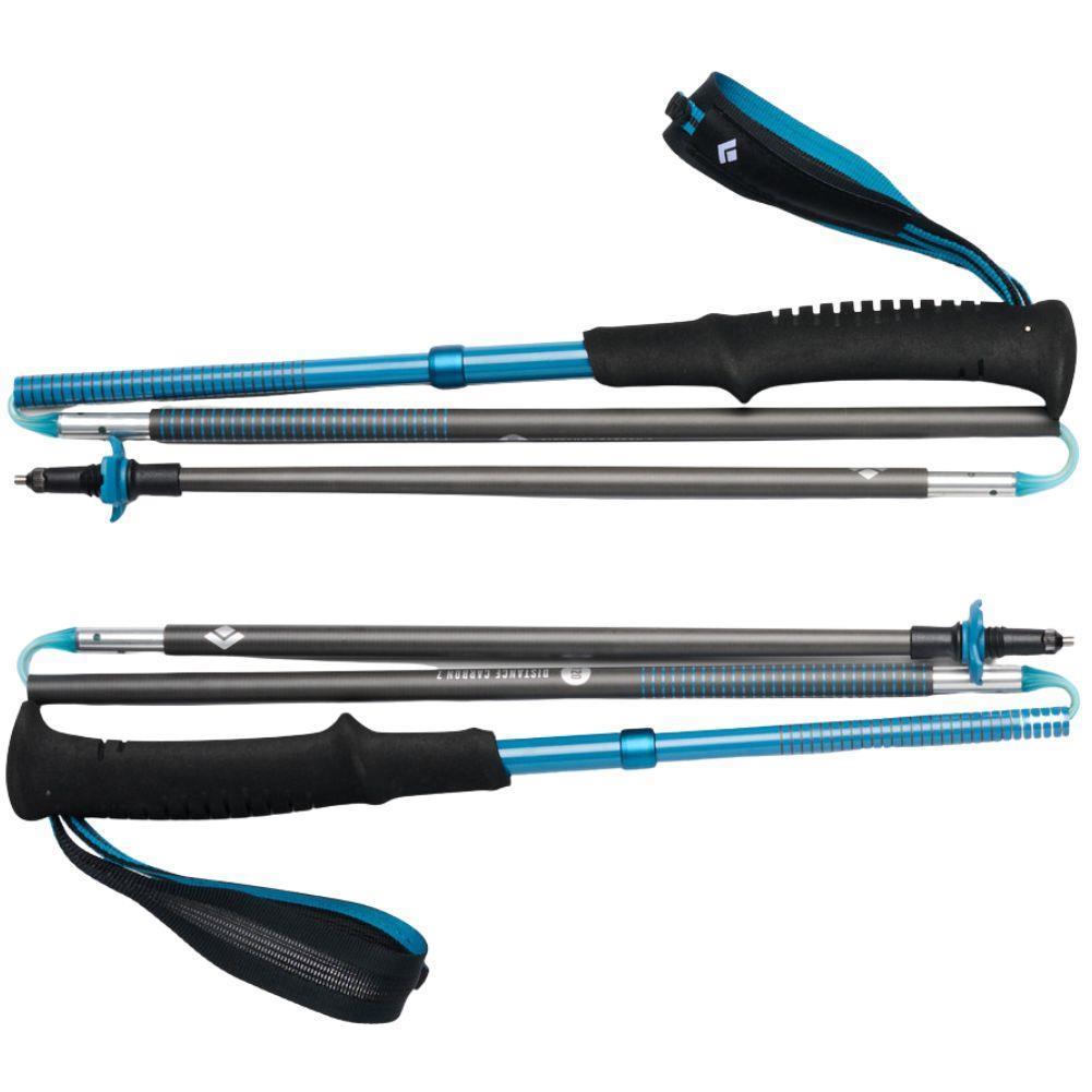 Black Diamond Distance Carbon Z Trekking/Running Poles 115cm (Desert Sky) closed
