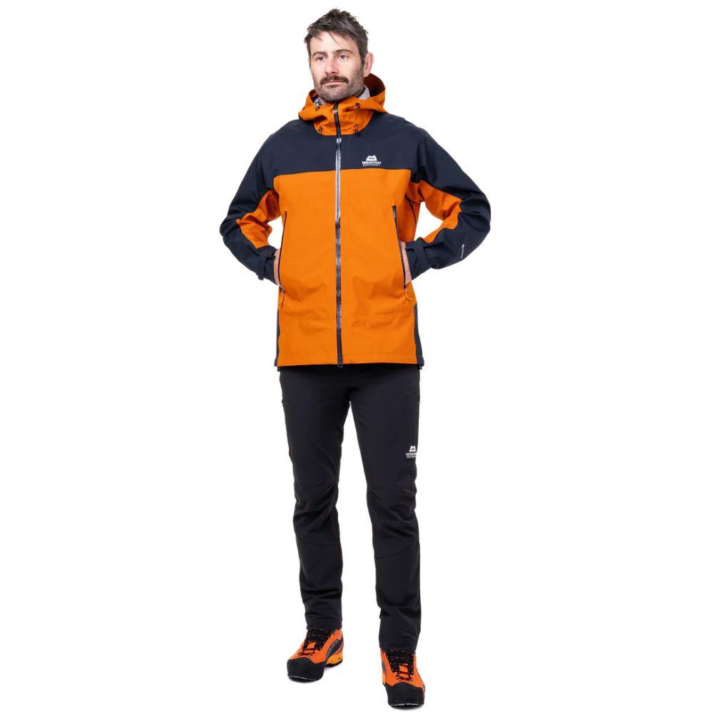 Mountain Equipment Men's Saltoro GTX Jacket (Rust/Cosmos) standing