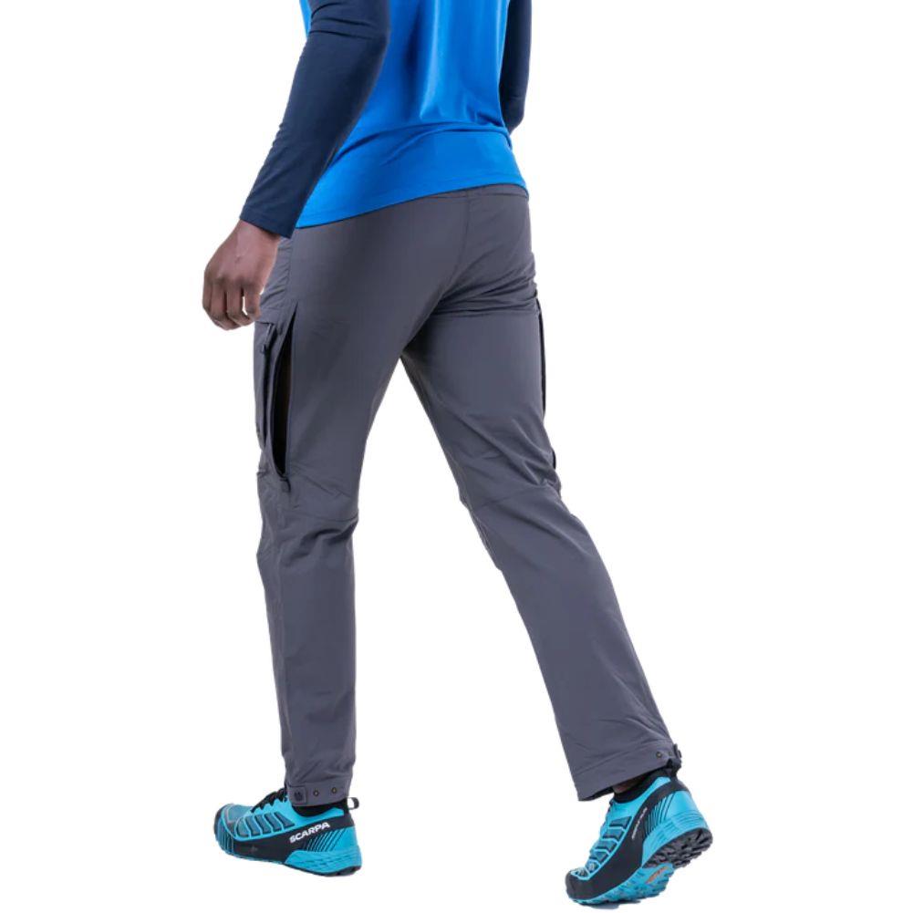 Mountain Equipment Men's Ibex Pro Pant (Anvil Grey) walking away