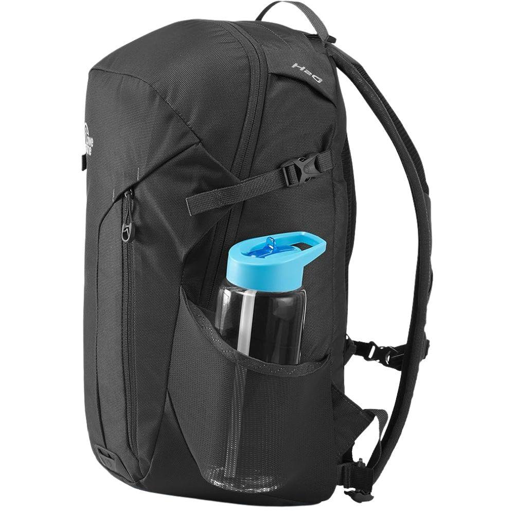 Lowe Alpine Edge 22 Litre Daypack (Black) side bottle
