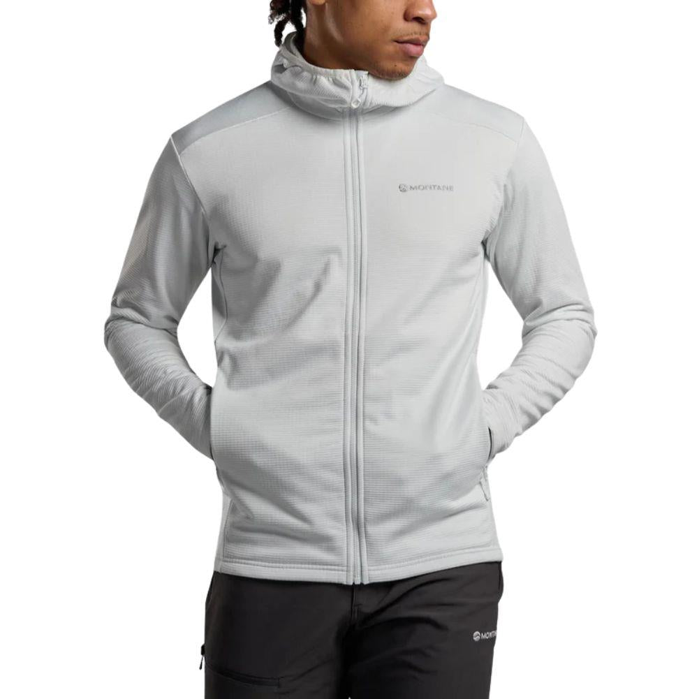 Montane Men's Protium Hooded Fleece Jacket (Powder) front