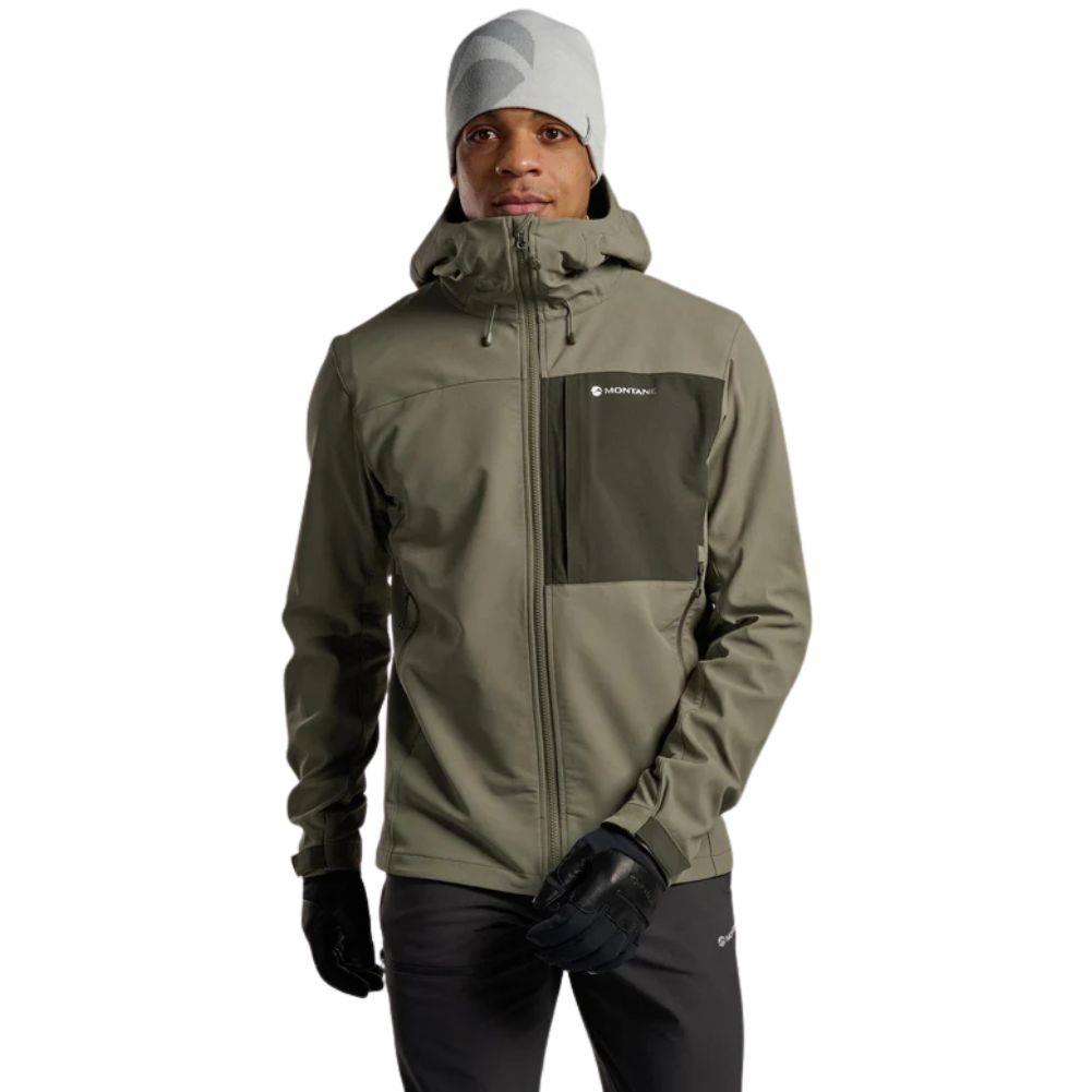 Montane Men's Tenacity XT Hooded Softshell Jacket (Caper) model front