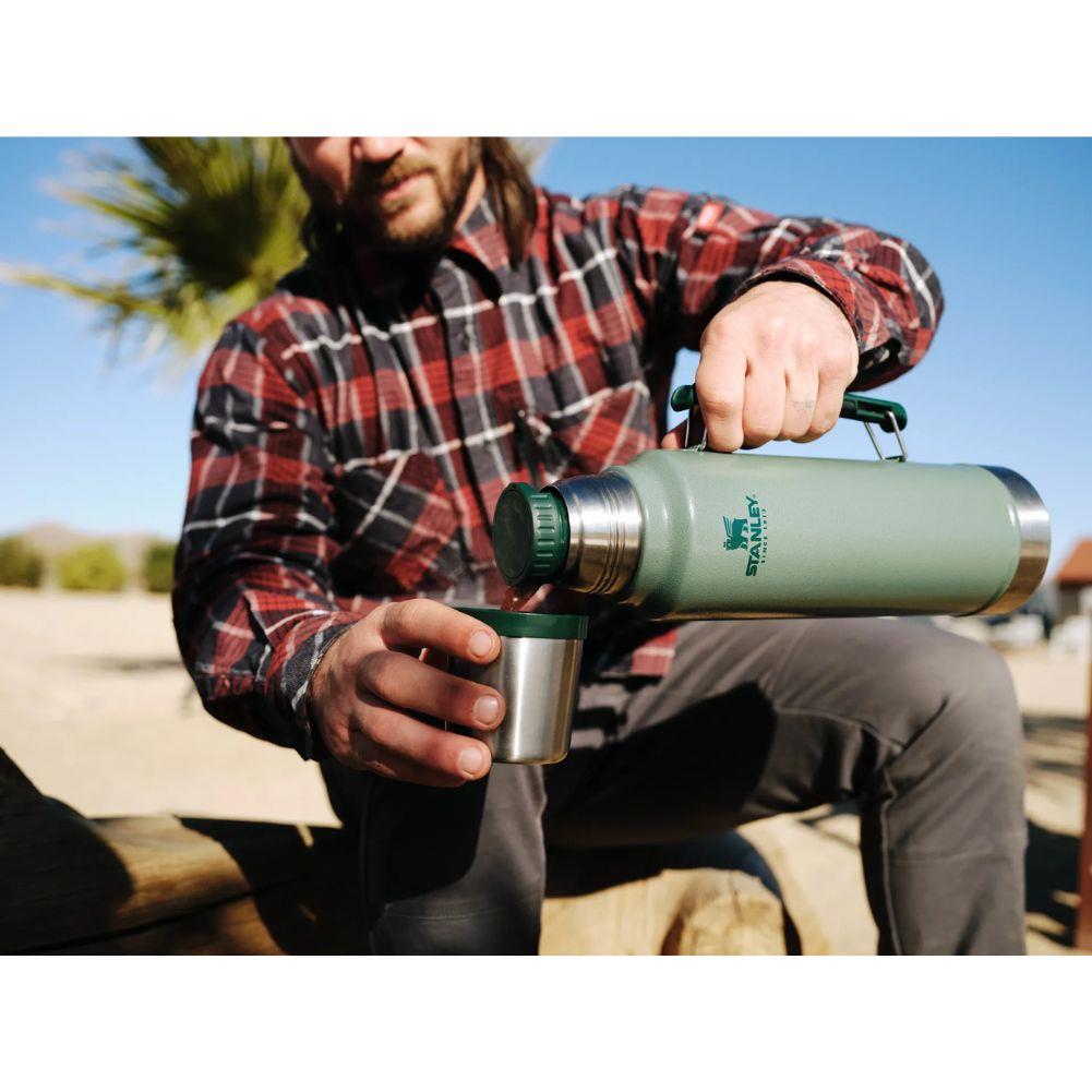 Stanley Classic Legendary Thermal 1L Flask (Matte Black Pebble) more pouring