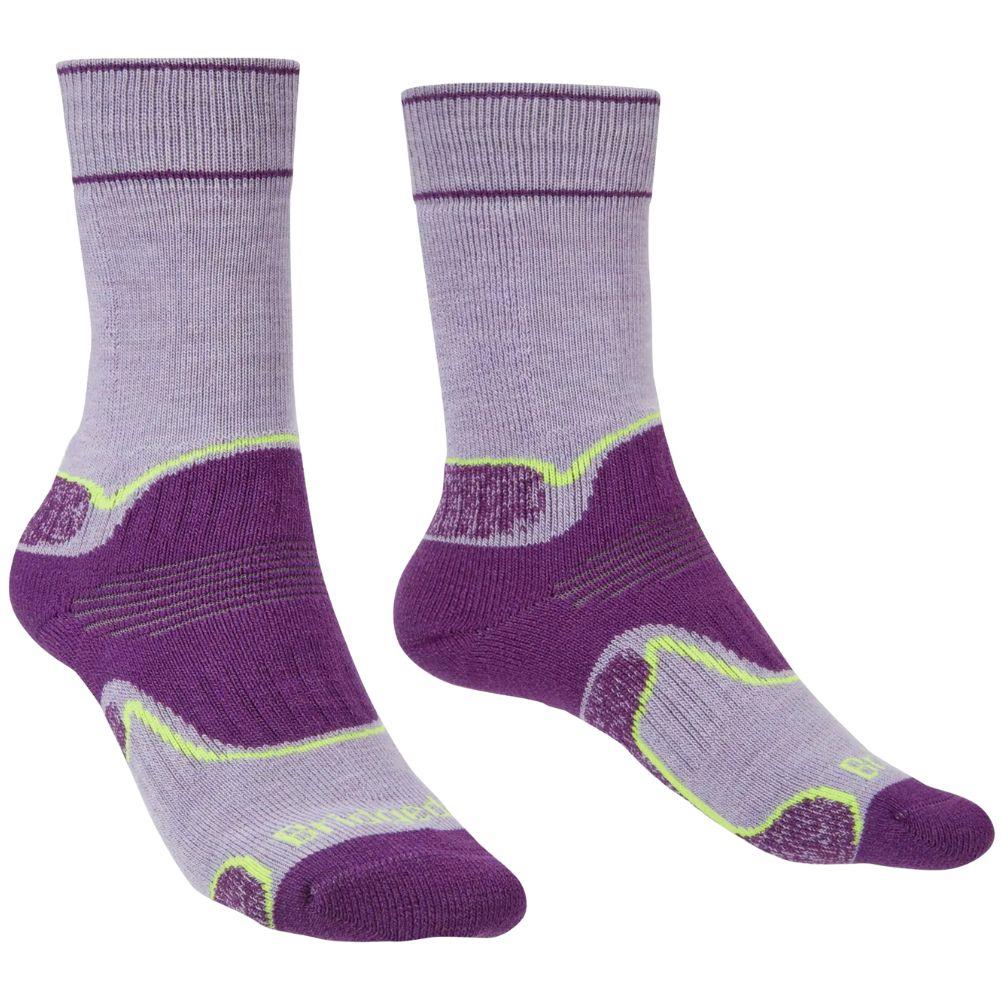 Bridgedale Women's Hike Midweight Merino Boot Socks (Lilac/Purple)
