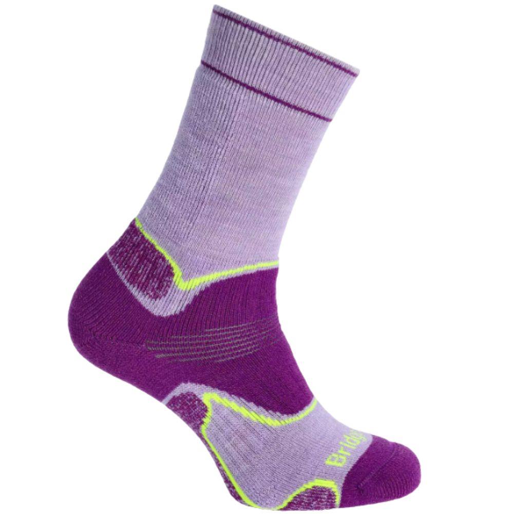 Bridgedale Women&#39;s Hike Midweight Merino Boot Socks (Lilac/Purple) profile