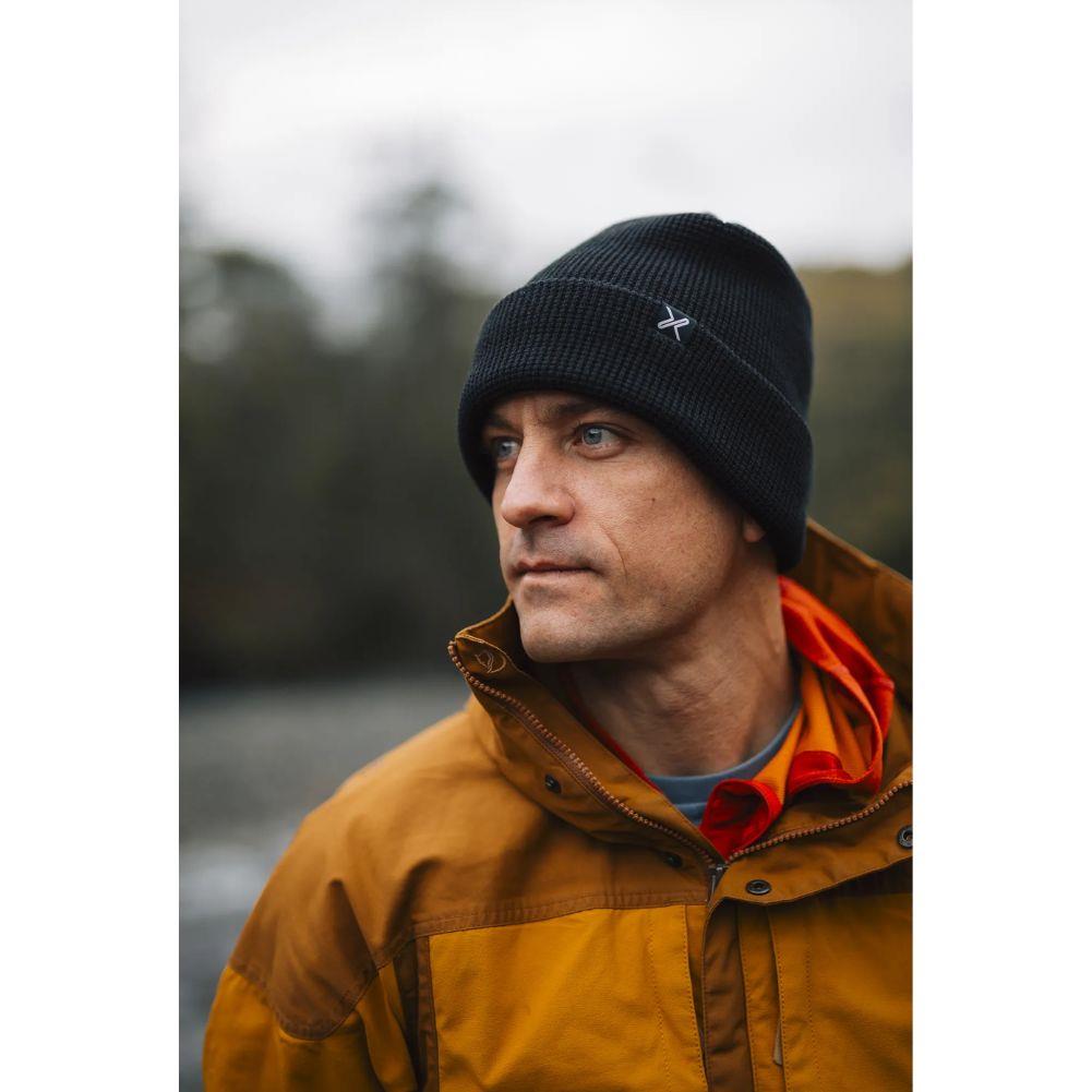Extremities (by Terra Nova) Contour Waterproof Beanie (Black) yellow jacket