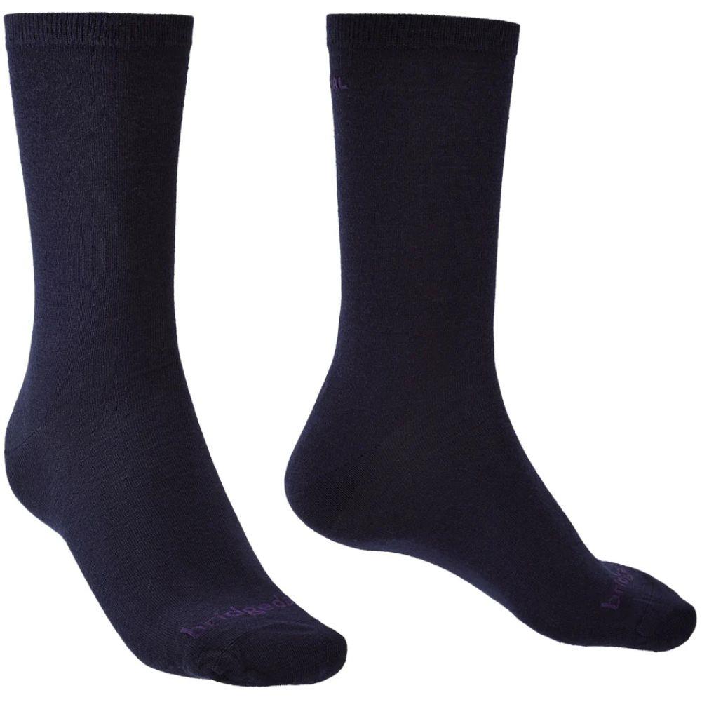 Bridgedale Base Layer Thermal Liner Boot Twin Pack (Navy)