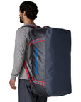 Patagonia Black Hole Duffel Bag 100L (Smolder Blue w/Amanita Red) back