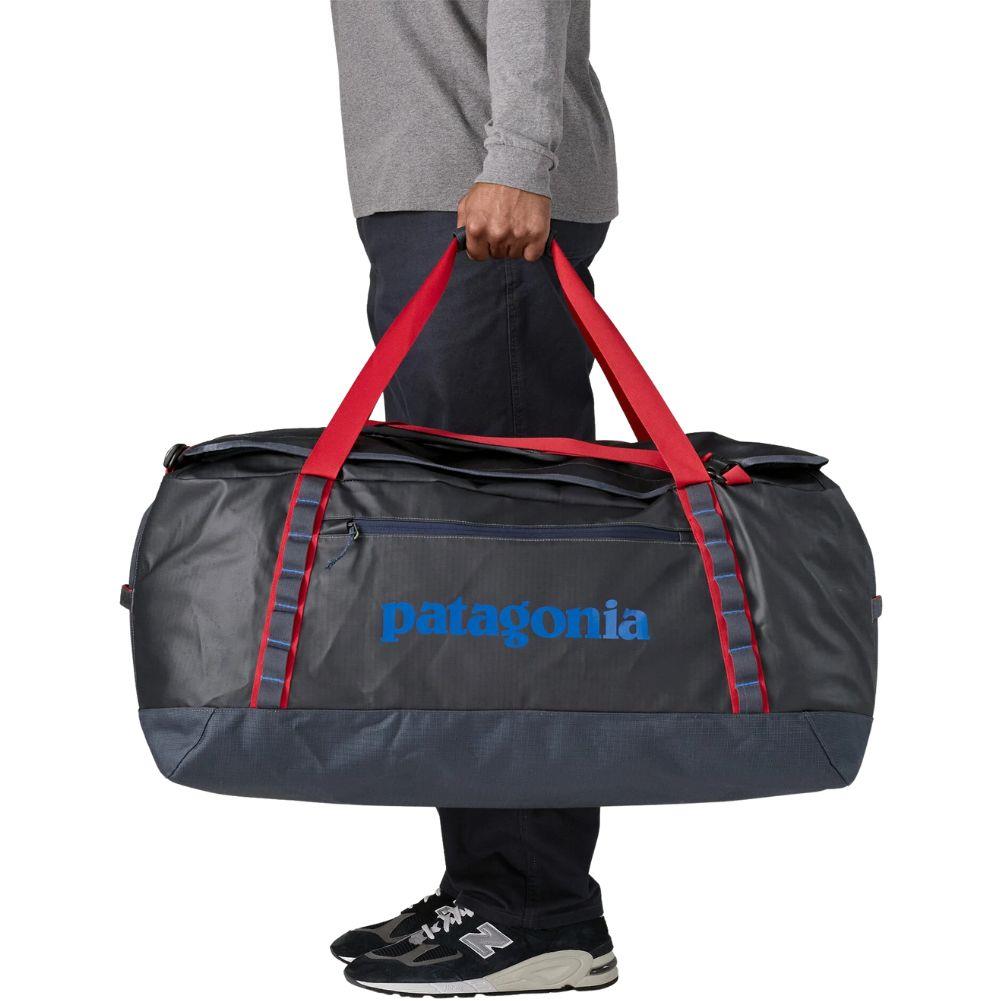 Patagonia Black Hole Duffel Bag 100L (Smolder Blue w/Amanita Red) caryy