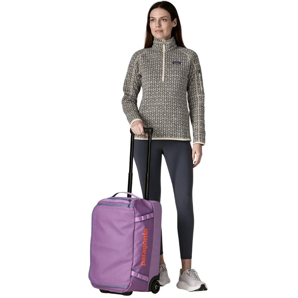 Patagonia Black Hole Wheeled Duffel 40L (Brisk Purple) handle