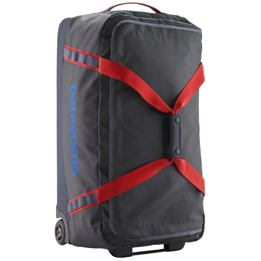 Patagonia Black Hole Wheeled Duffel 70L (Smolder Blue w/Amanita Red)