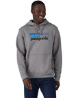 Patagonia P-6 Logo Uprisal Hoody (Gravel Heather) front