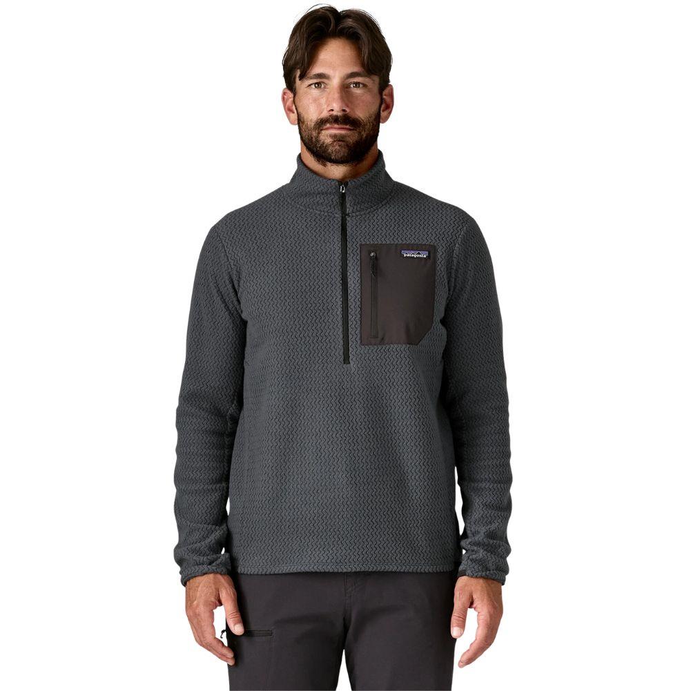 Patagonia Men's R1 Air Fleece Zip-Neck (Smolder Blue) front