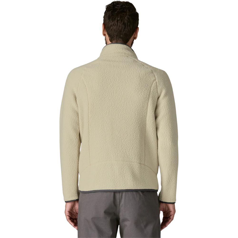 Patagonia Men's Retro Pile Fleece Jacket (Pelican w/Smolder Blue) back