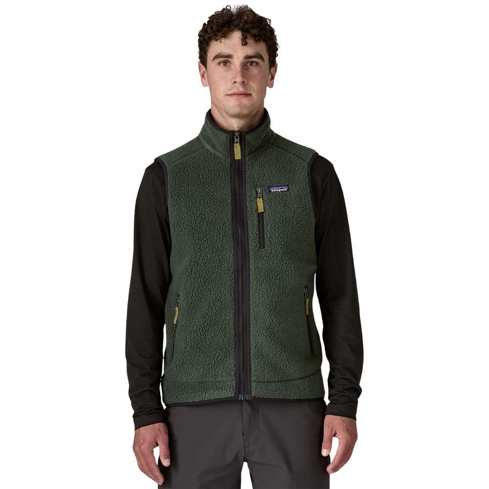 Patagonia Men's Retro Pile Fleece Vest (Old Growth Green) front