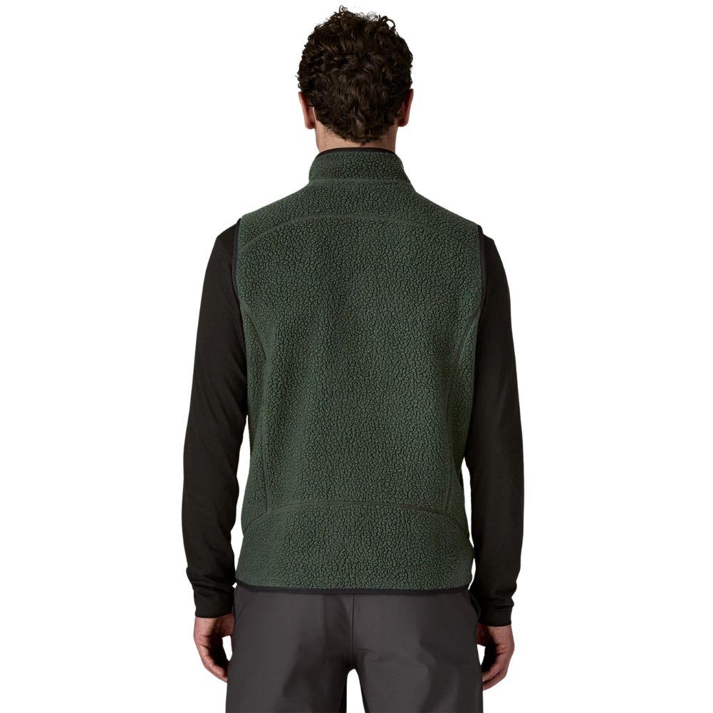 Patagonia Men's Retro Pile Fleece Vest (Old Growth Green) back