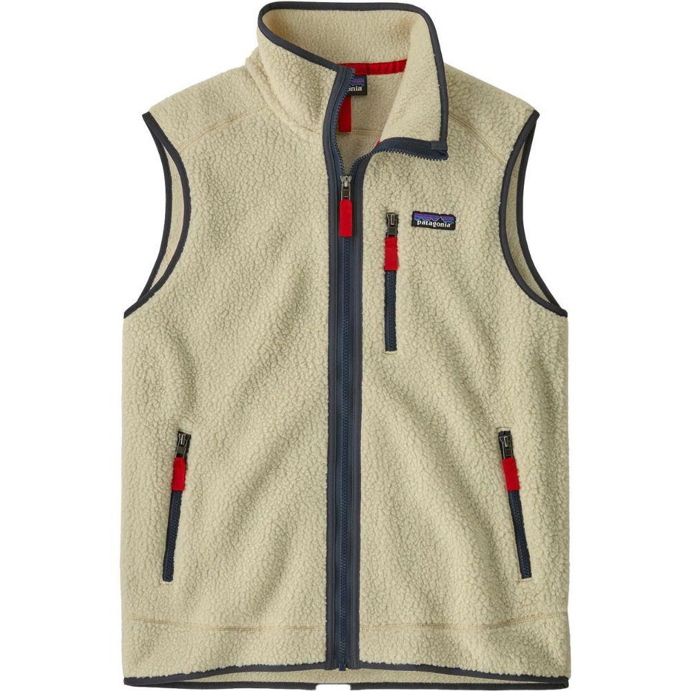 Patagonia Men's Retro Pile Fleece Vest (Pelican w/Smolder Blue)
