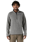 Patagonia Men's Better Sweater 1/4 Zip Fleece (Stonewash) model front