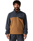 Patagonia Men's Lightweight Synchilla Snap-T Fleece Pullover (Deer Brown) front
