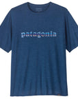 Patagonia Men's Capilene Cool Daily Graphic Shirt ('73 Text Logo: Clement Blue X-Dye)