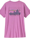 Patagonia Women's Capilene Cool Daily Graphic Shirt ('73 Skyline: Brisk Purple X-Dye)