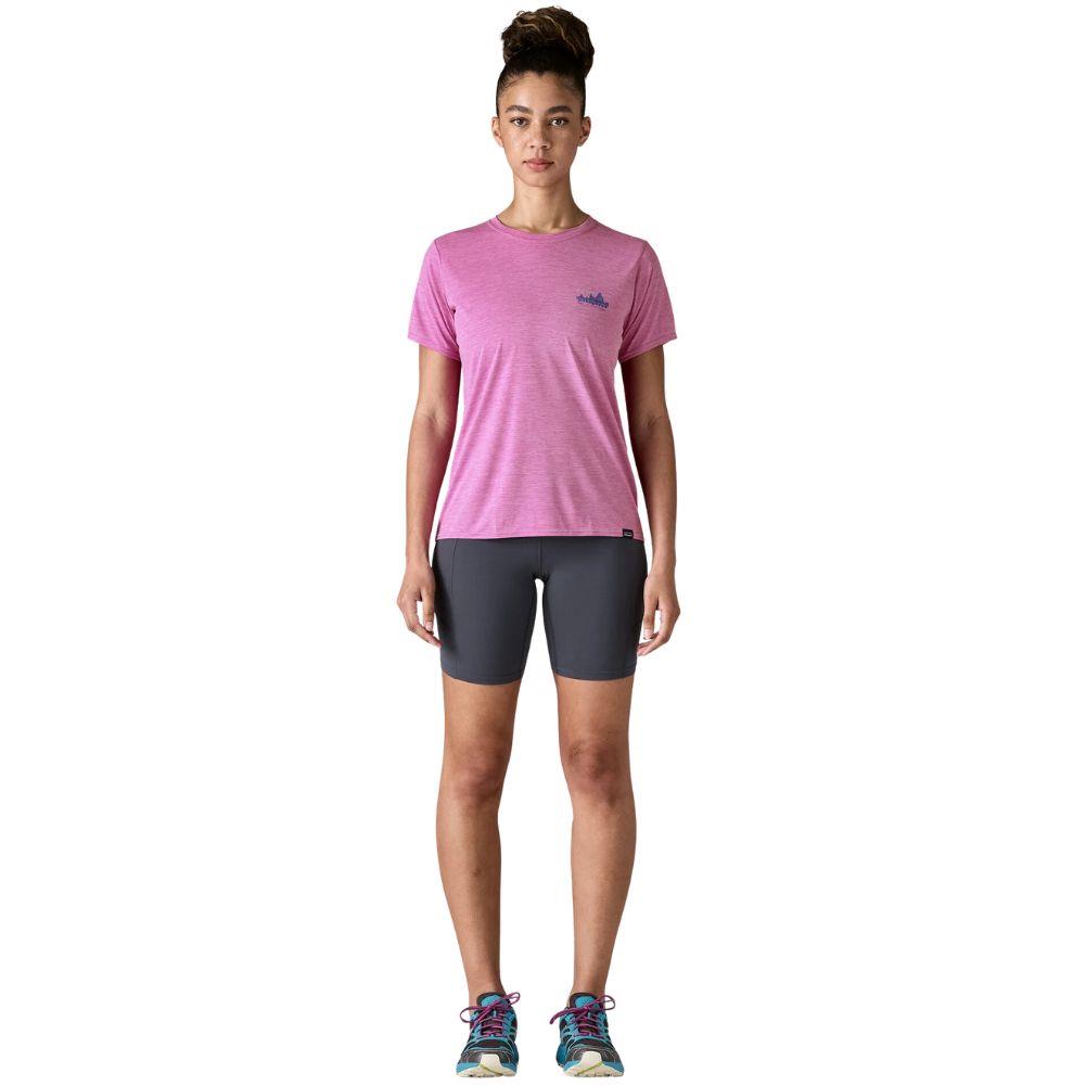 Patagonia Women&#39;s Capilene Cool Daily Graphic Shirt (&#39;73 Skyline: Brisk Purple X-Dye)